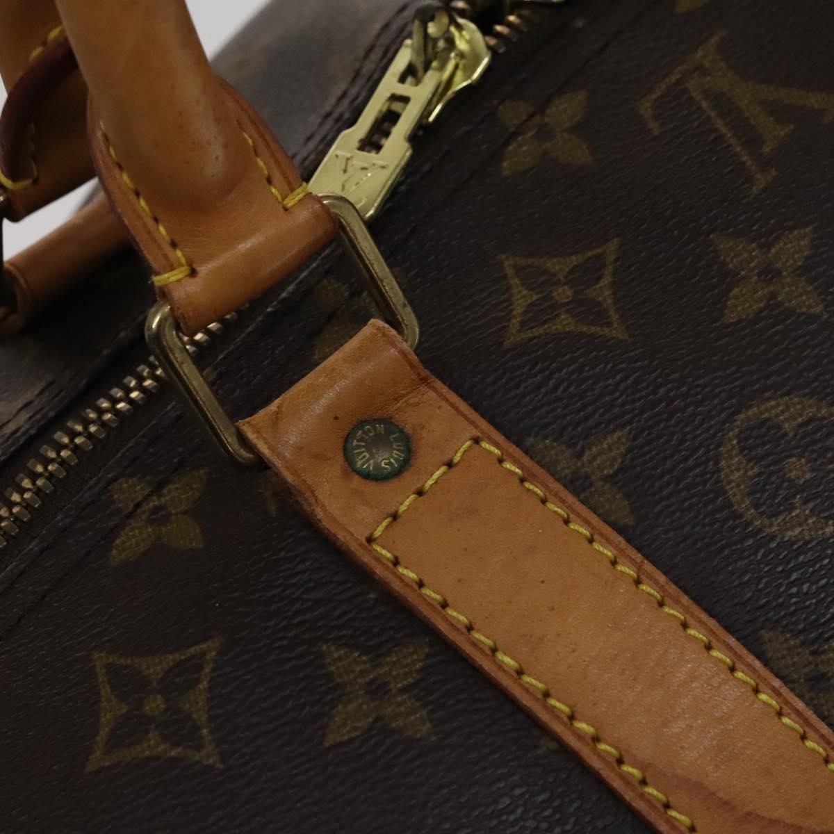 Louis Vuitton Keepall 60, Brown, Canvas, travel