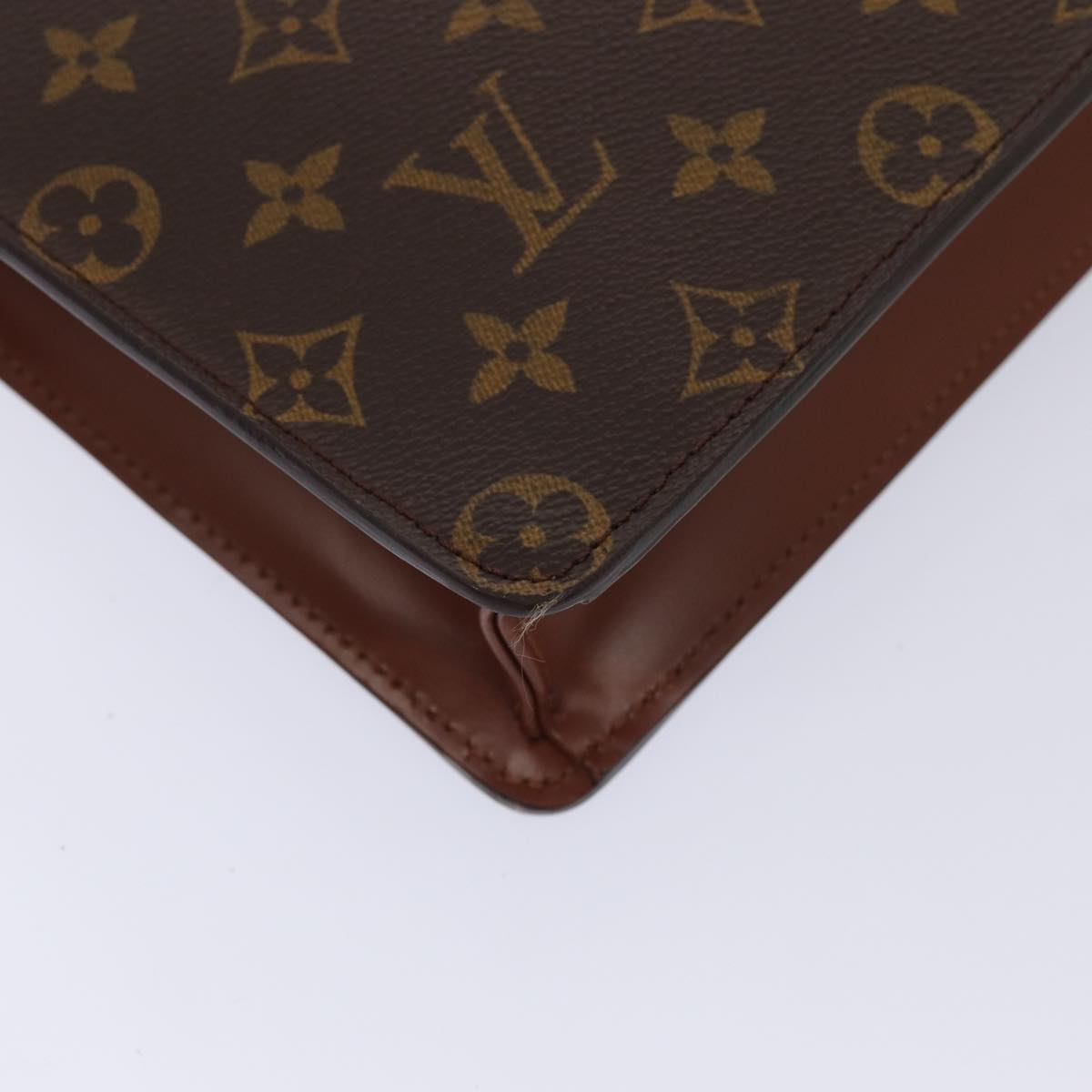 Louis Vuitton Pochette A4, Brown, Canvas, clutch