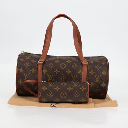 Louis Vuitton Papillon 30, Brown, Canvas, handbag