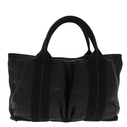 Hermès Caravan, Black, Leather, handbag