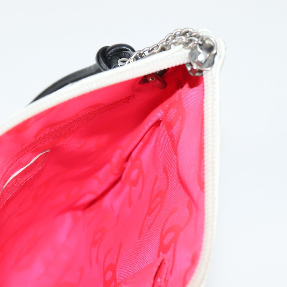 Chanel Cambon, White, Leather, shoulder