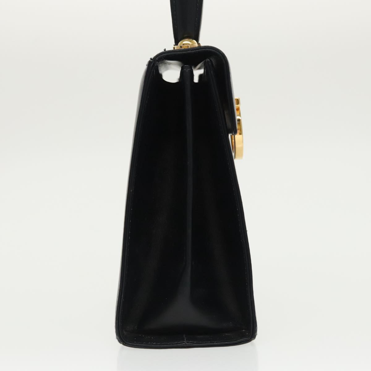 Salvatore Ferragamo Convertible Top Handle Bag Leather, BLACK, LEATHER, Handbag