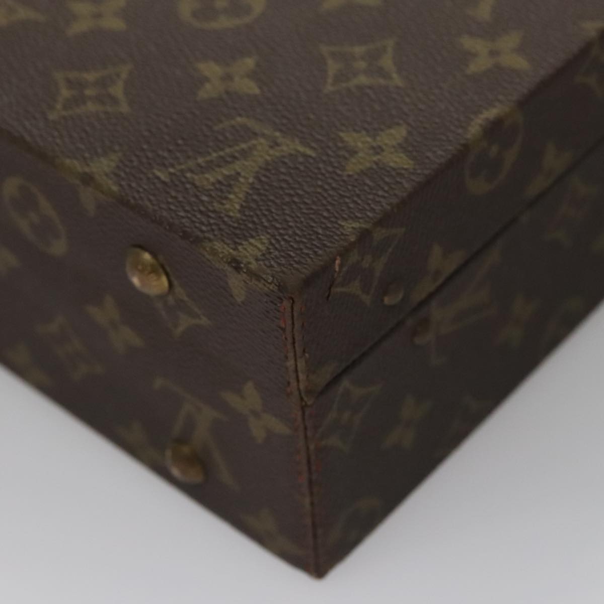 Louis Vuitton President, Brown, Canvas, briefcase