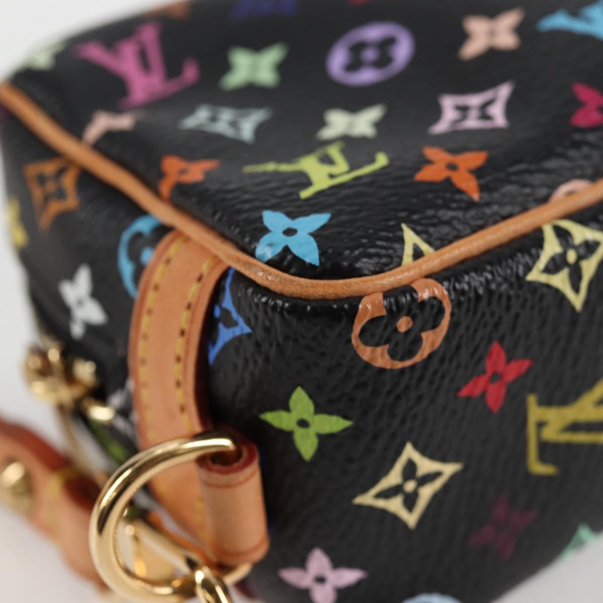 Louis Vuitton Wapity, Black, Canvas, clutch