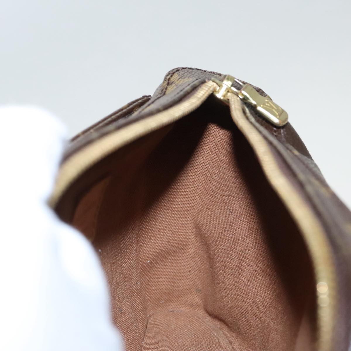 Louis Vuitton Geronimos, Brown, Canvas, shoulder