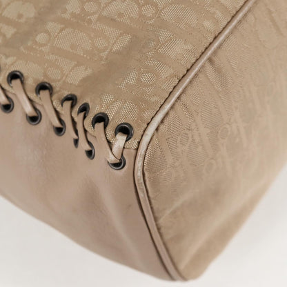 Dior Trotter, Beige, Canvas, handbag