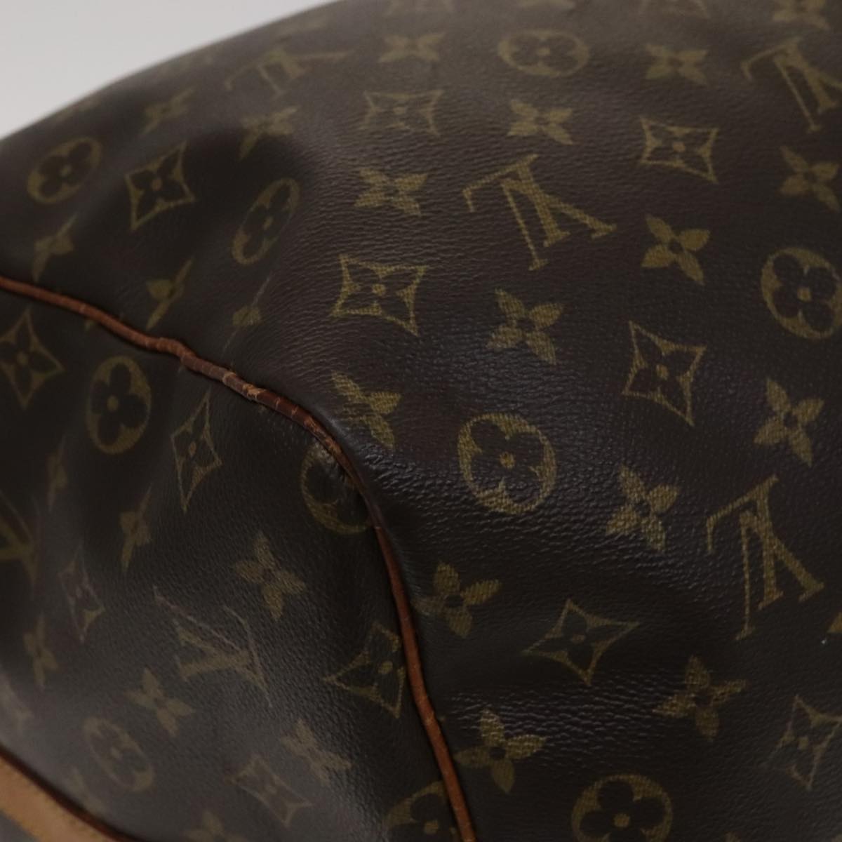 Louis Vuitton Keepall Bandoulière 60, Brown, Canvas, travel