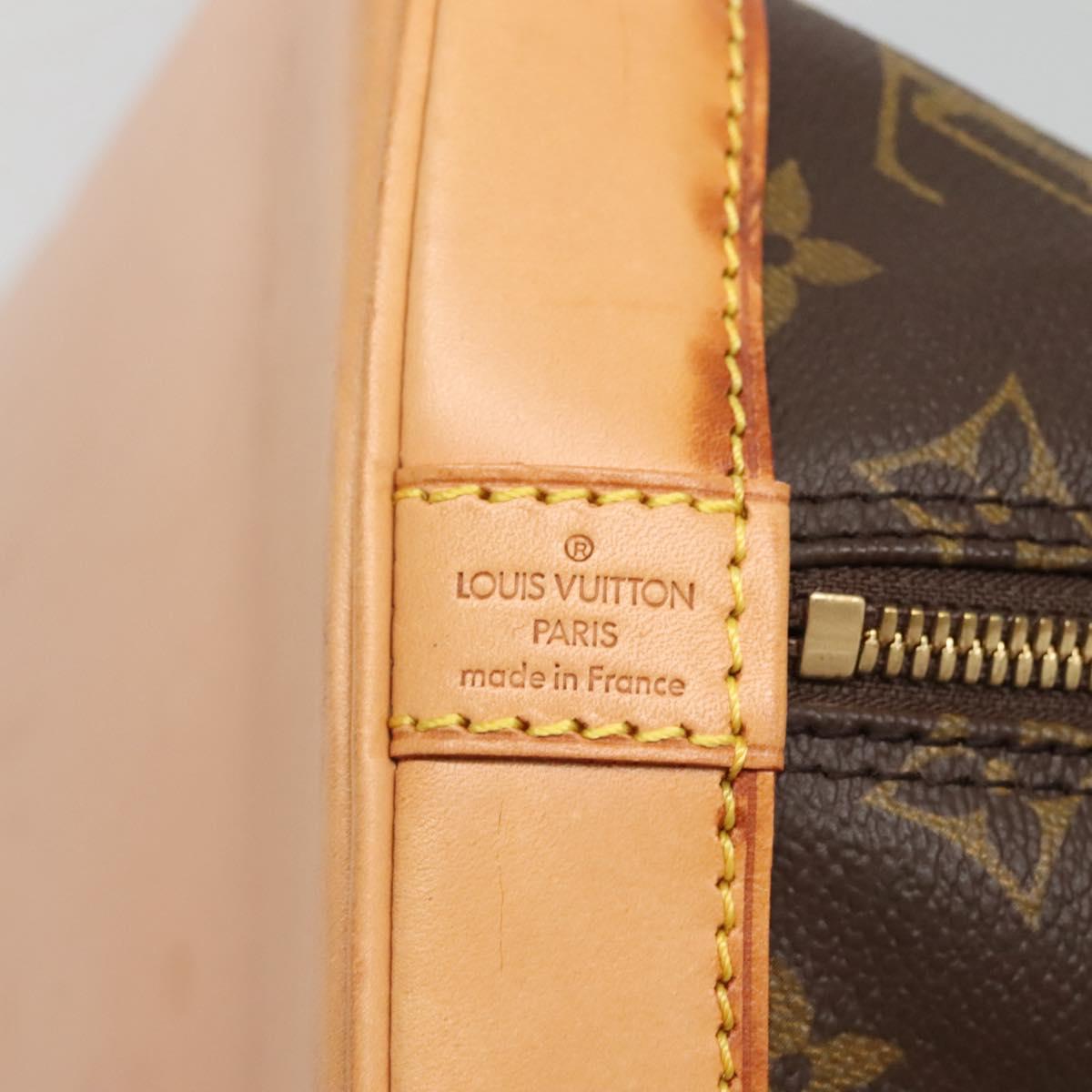 Louis Vuitton Alma, Brown, Canvas, handbag