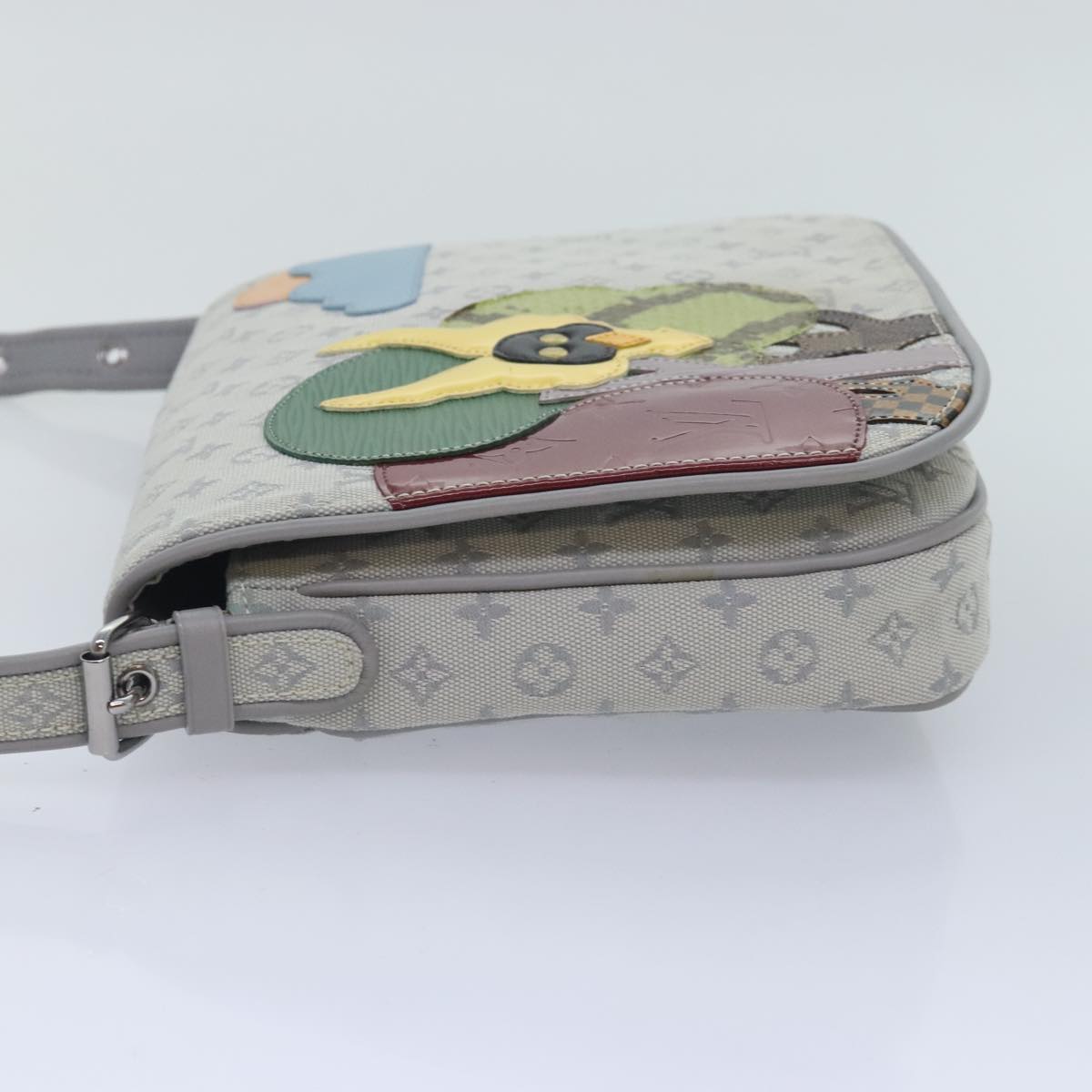 Louis Vuitton Conte De Fées, Grey, Canvas, shoulder