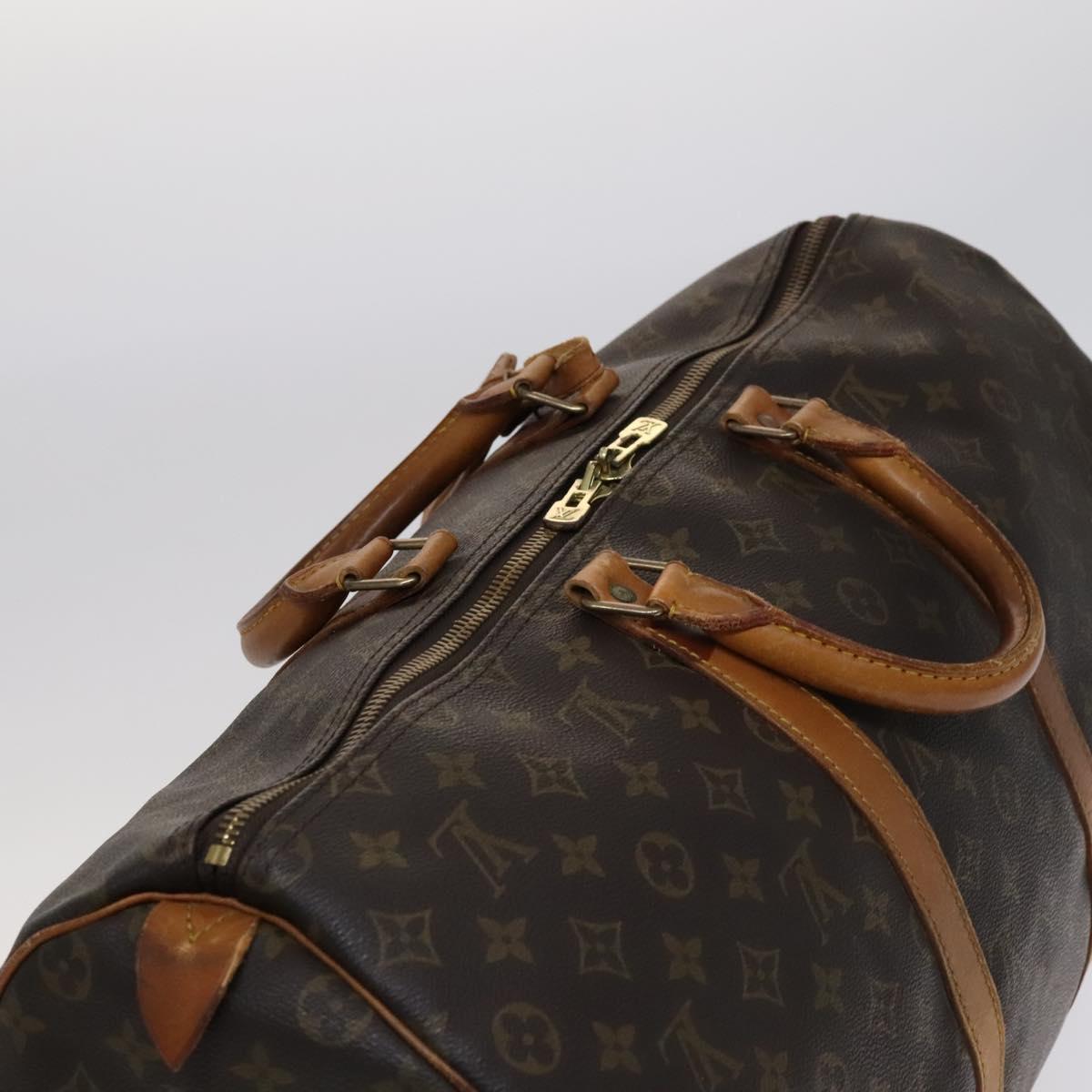 Louis Vuitton Keepall 50, Brown, Canvas, travel