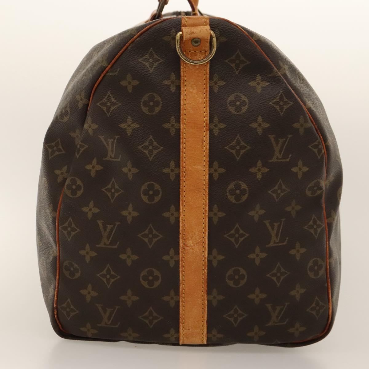 Louis Vuitton Keepall Bandoulière 60, Brown, Canvas, travel