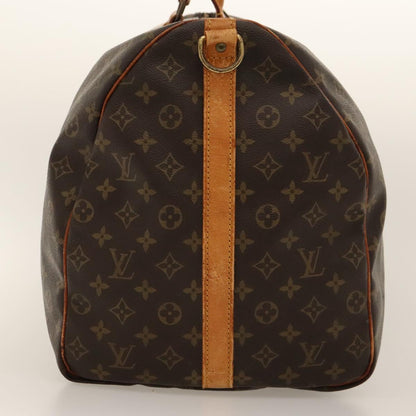Louis Vuitton Keepall Bandoulière 60, Brown, Canvas, travel