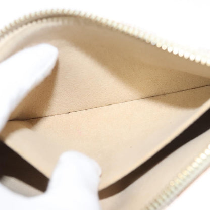 Louis Vuitton Pochette Accessoire, White, Canvas, clutch