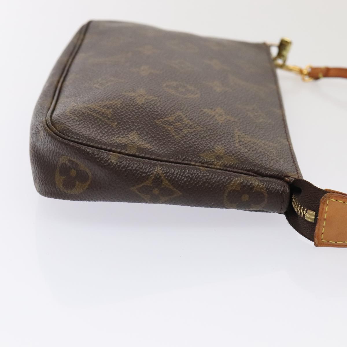 Louis Vuitton Pochette Accessoire, Brown, Canvas, clutch