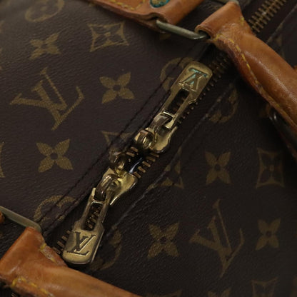 Louis Vuitton Keepall Bandouliere 55, Brown, Canvas, travel
