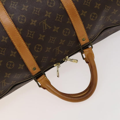 Louis Vuitton Keepall 60, Brown, Canvas, travel