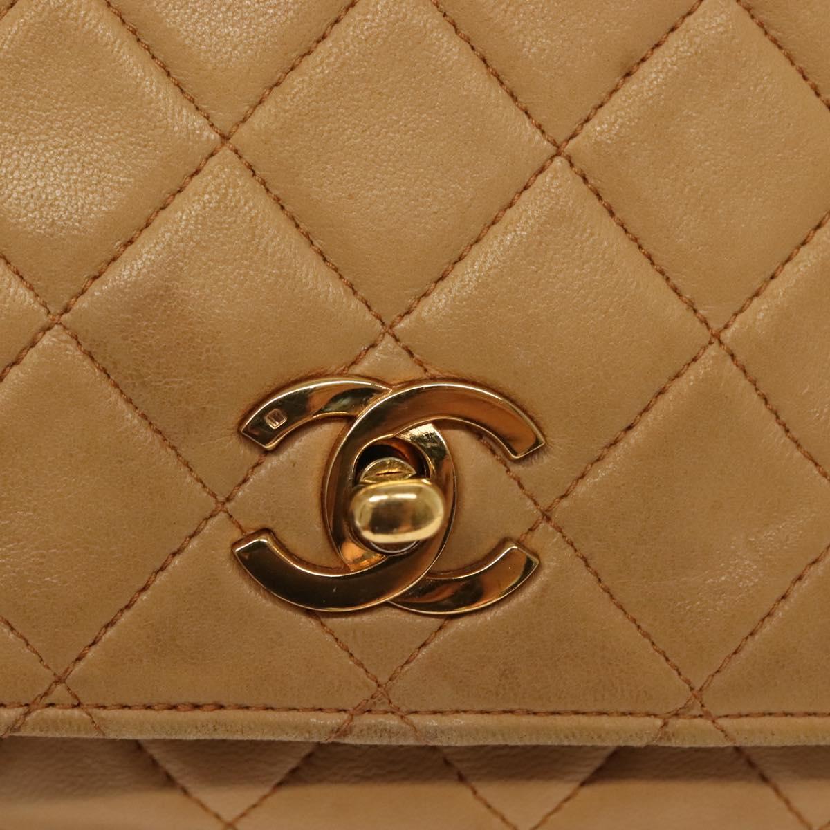 Chanel Matelassé, Brown, Leather, shoulder