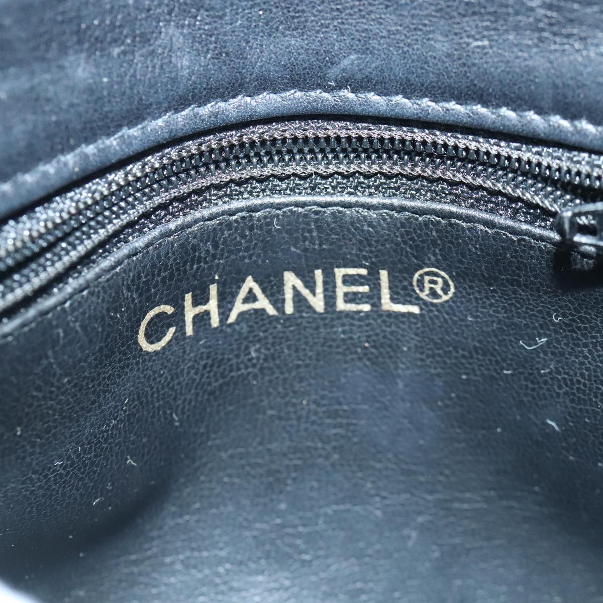 Chanel Cc, Black, Leather, shoulder