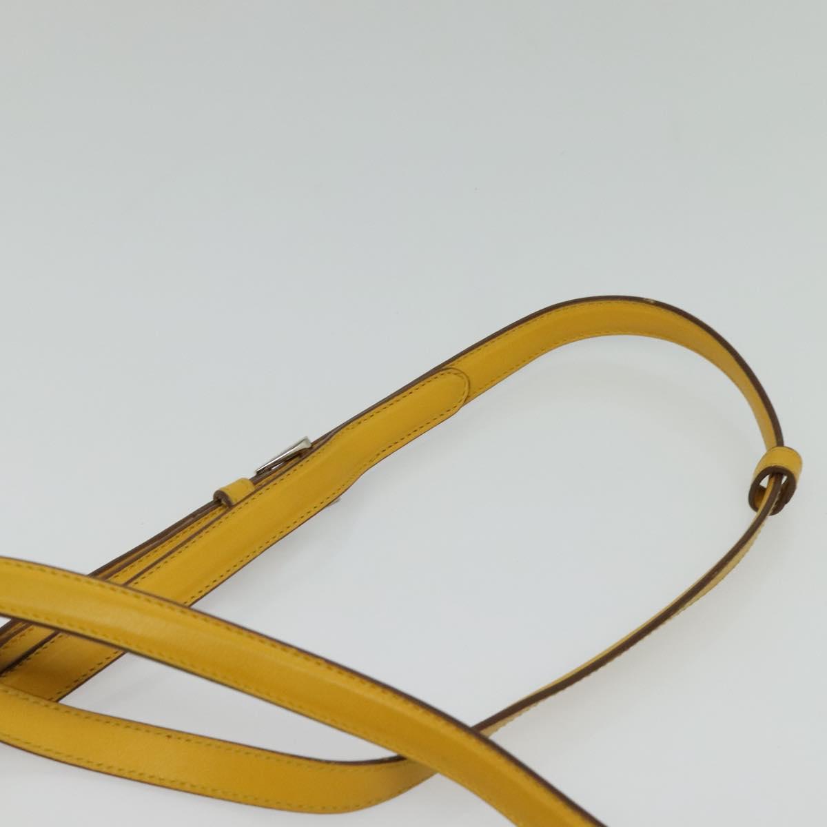 Prada, Yellow, Leather, shoulder