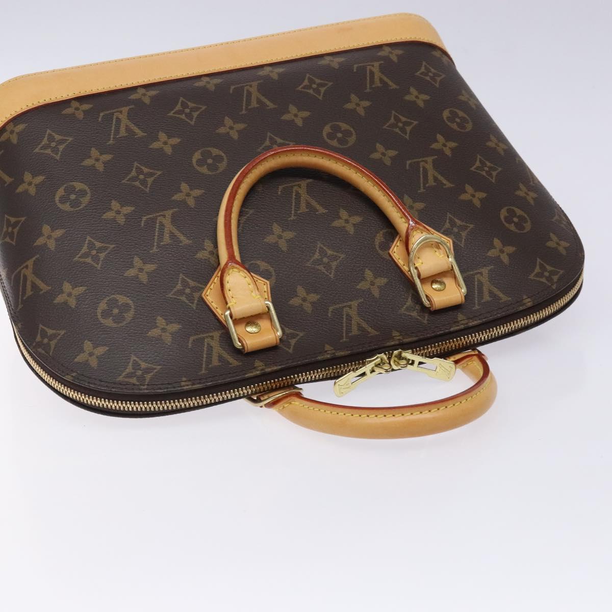 Louis Vuitton Alma, Brown, Canvas, handbag
