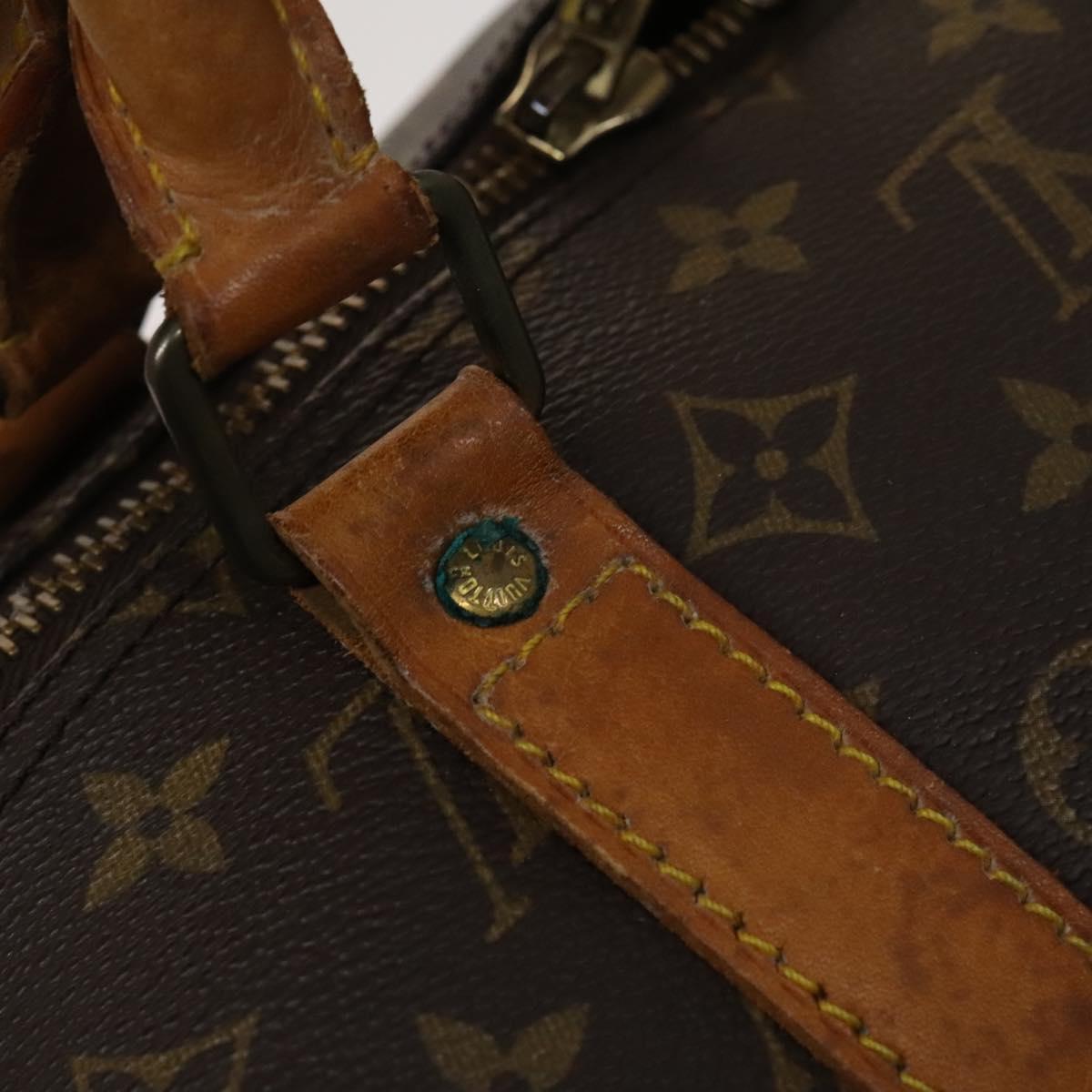 Louis Vuitton Keepall Bandouliere 55, Brown, Canvas, travel