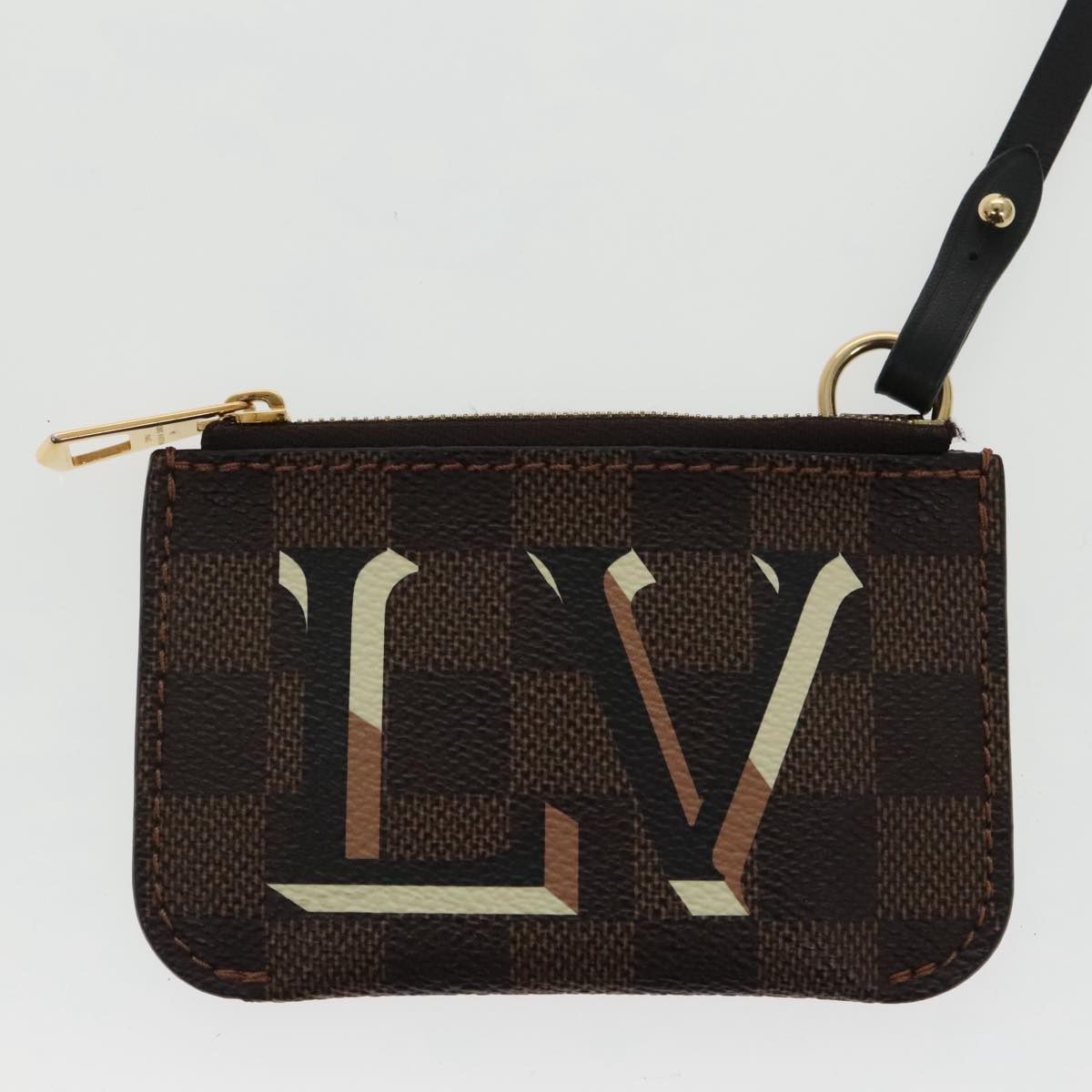 Louis Vuitton BELMONT, Brown, Canvas, tote