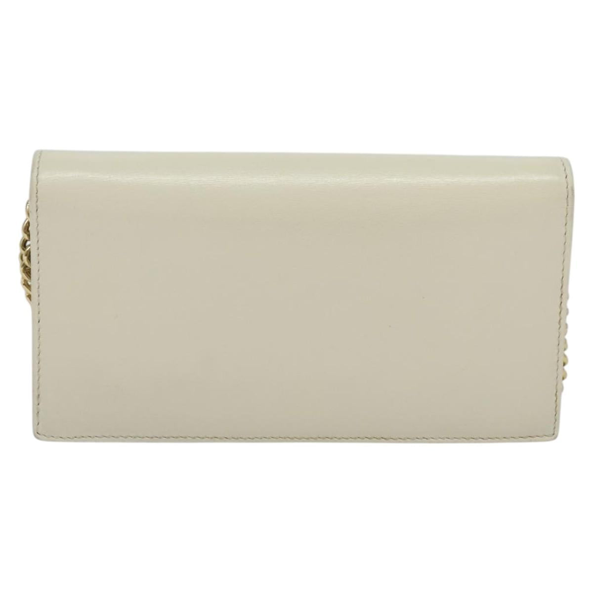 Gucci Horsebit, White, Leather, clutch