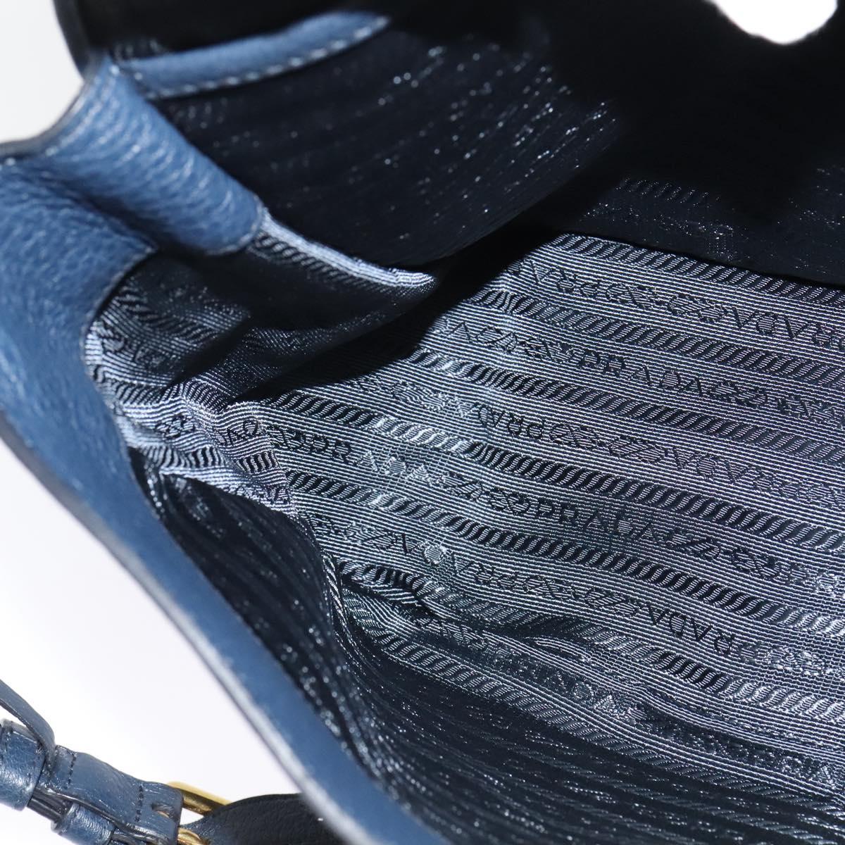 Prada Vitello, Navy, Leather, shoulder
