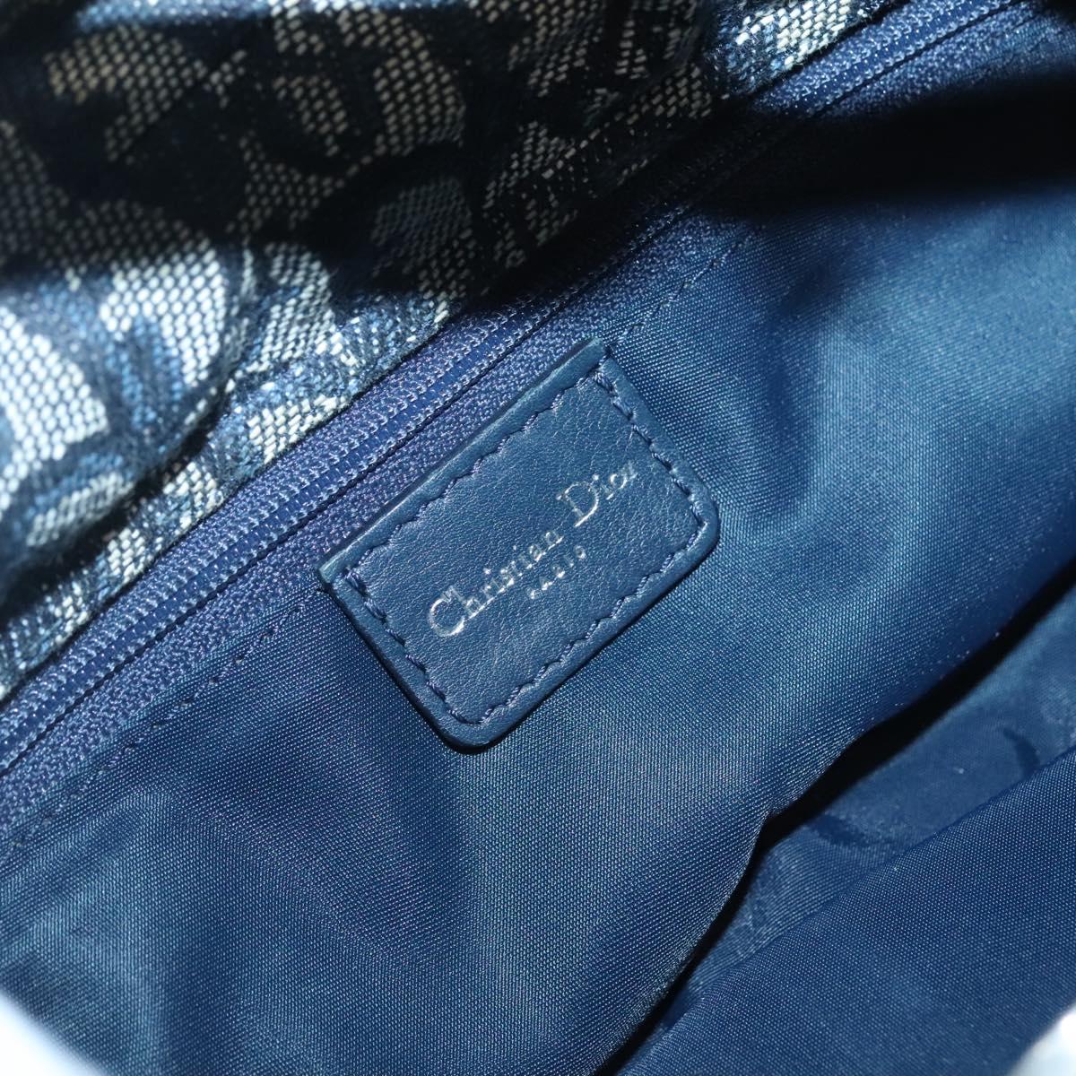 Dior Saddle, Navy, Canvas, shoulder