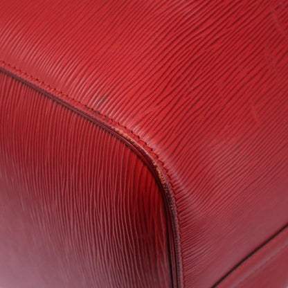 Louis Vuitton Keepall 55, Red, Leather, travel