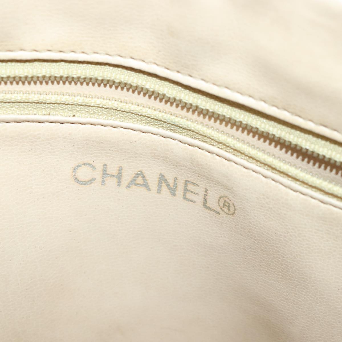 Chanel Camera, Beige, Leather, shoulder