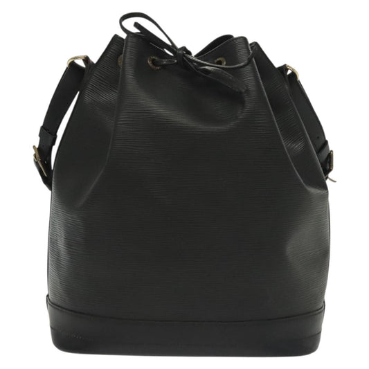 Louis Vuitton Noé, Black, Leather, shoulder