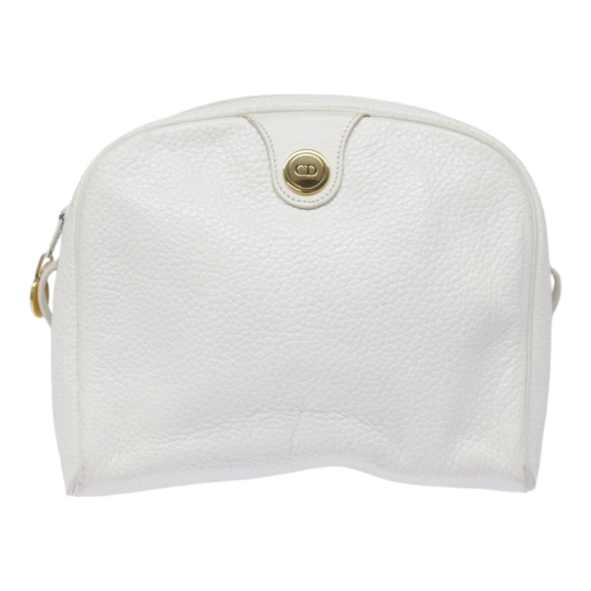 Dior CD, White, Leather, shoulder