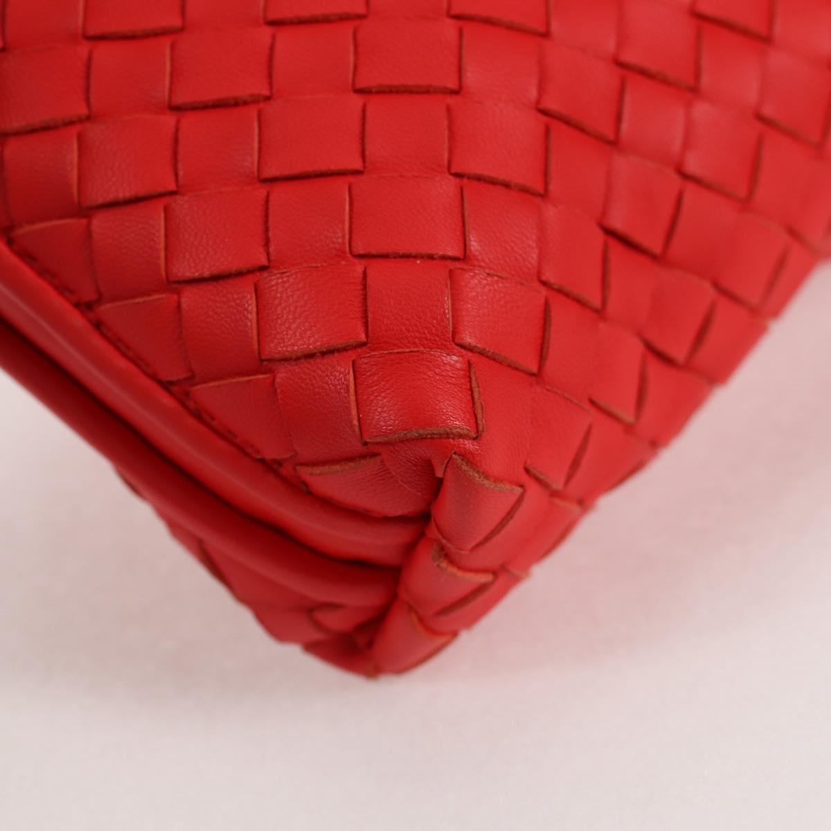 Bottega Veneta Intrecciato, Red, Leather, shoulder