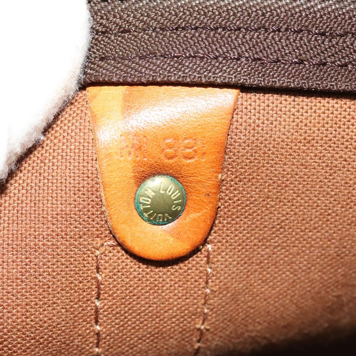 Louis Vuitton Keepall 60, Brown, Canvas, travel