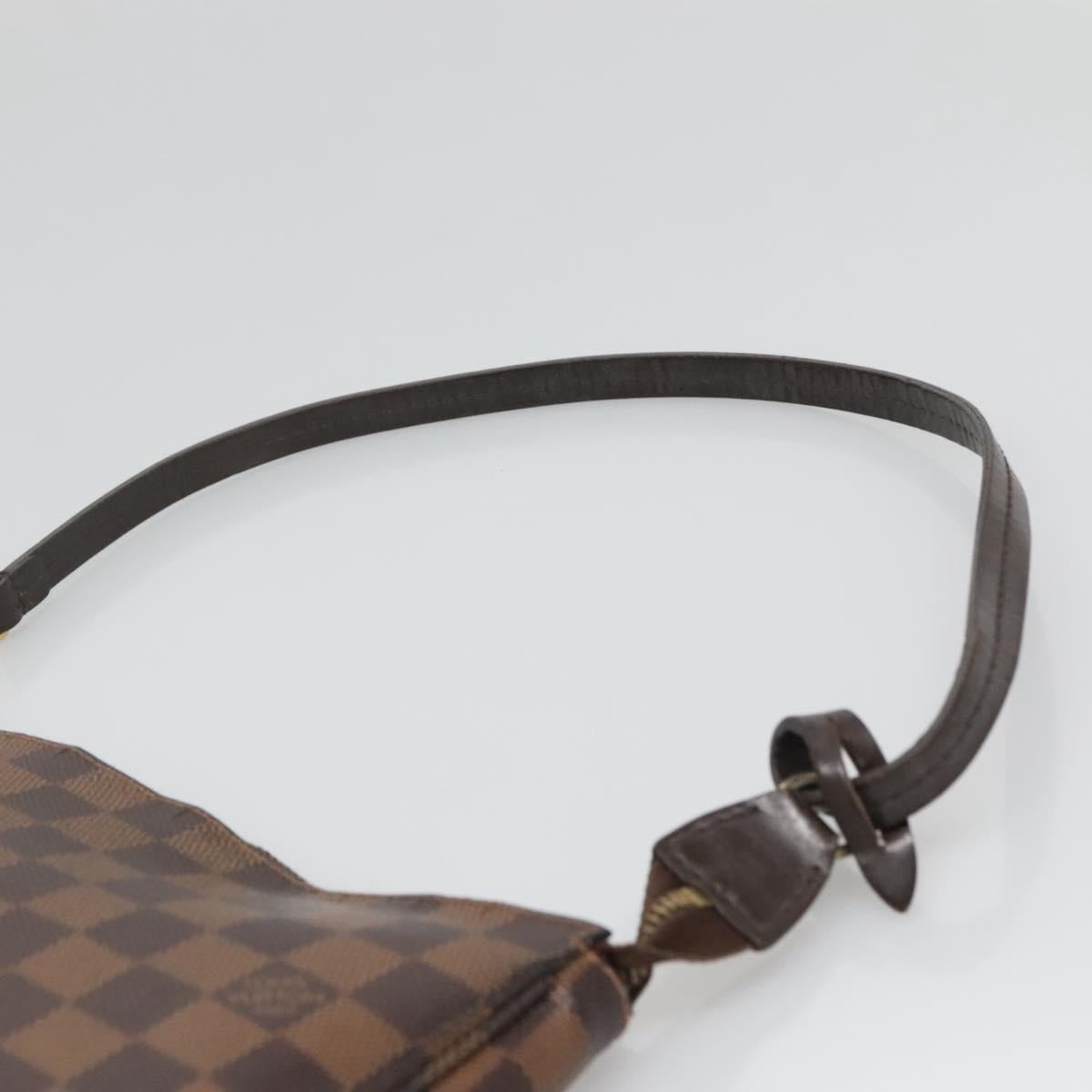 Louis Vuitton Pochette Accessoire, Brown, Canvas, clutch