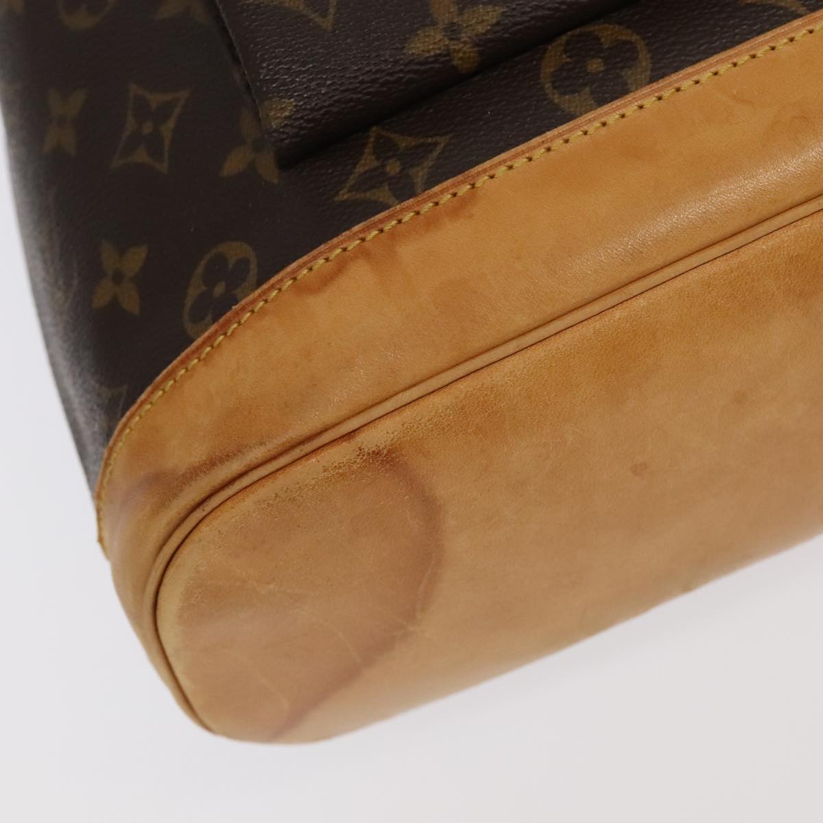 Louis Vuitton Montsouris, Brown, Canvas, backpack