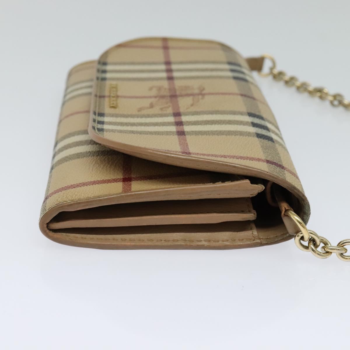 Burberry Haymarket, Beige, Canvas, wallet