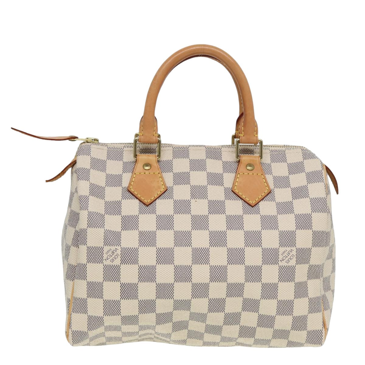 Louis Vuitton Speedy 25, Grey, Canvas, handbag