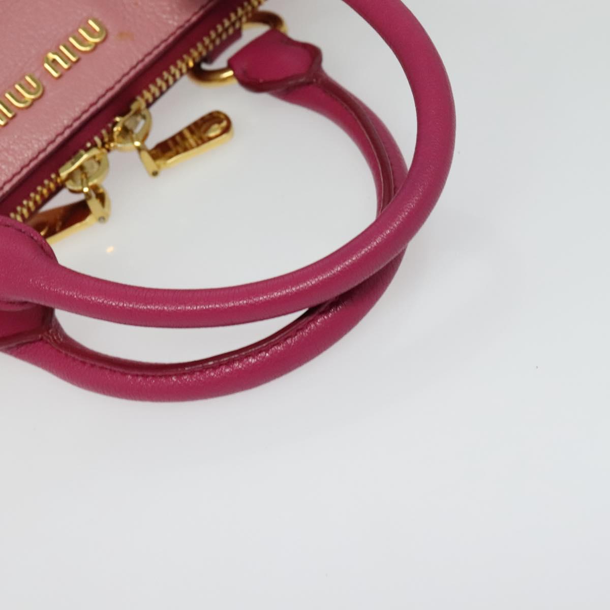 Miu Miu Madras, Pink, Leather, handbag