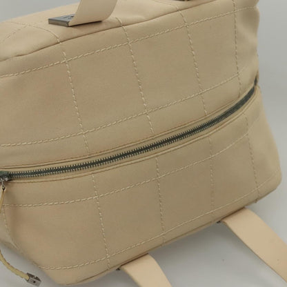 Chanel Bowling Bag, Beige, Canvas, handbag
