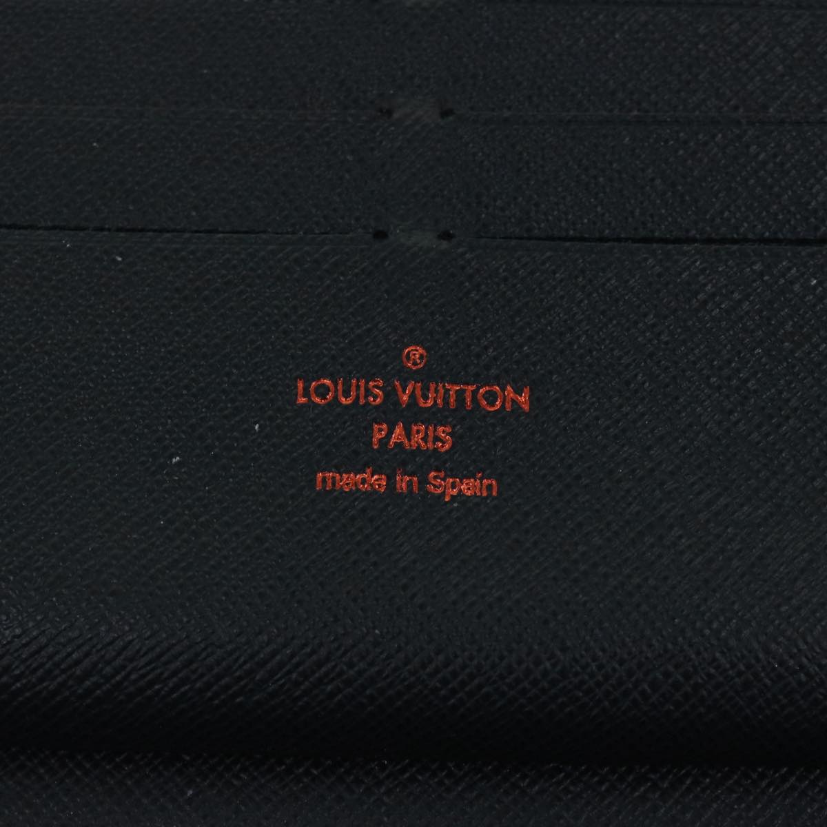 Louis Vuitton Zippy organizer, Black, Canvas, wallet