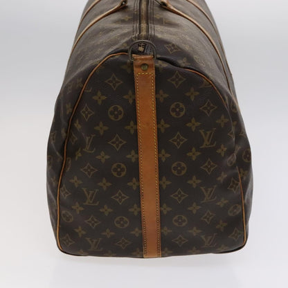 Louis Vuitton Keepall Bandoulière 60, Brown, Canvas, travel