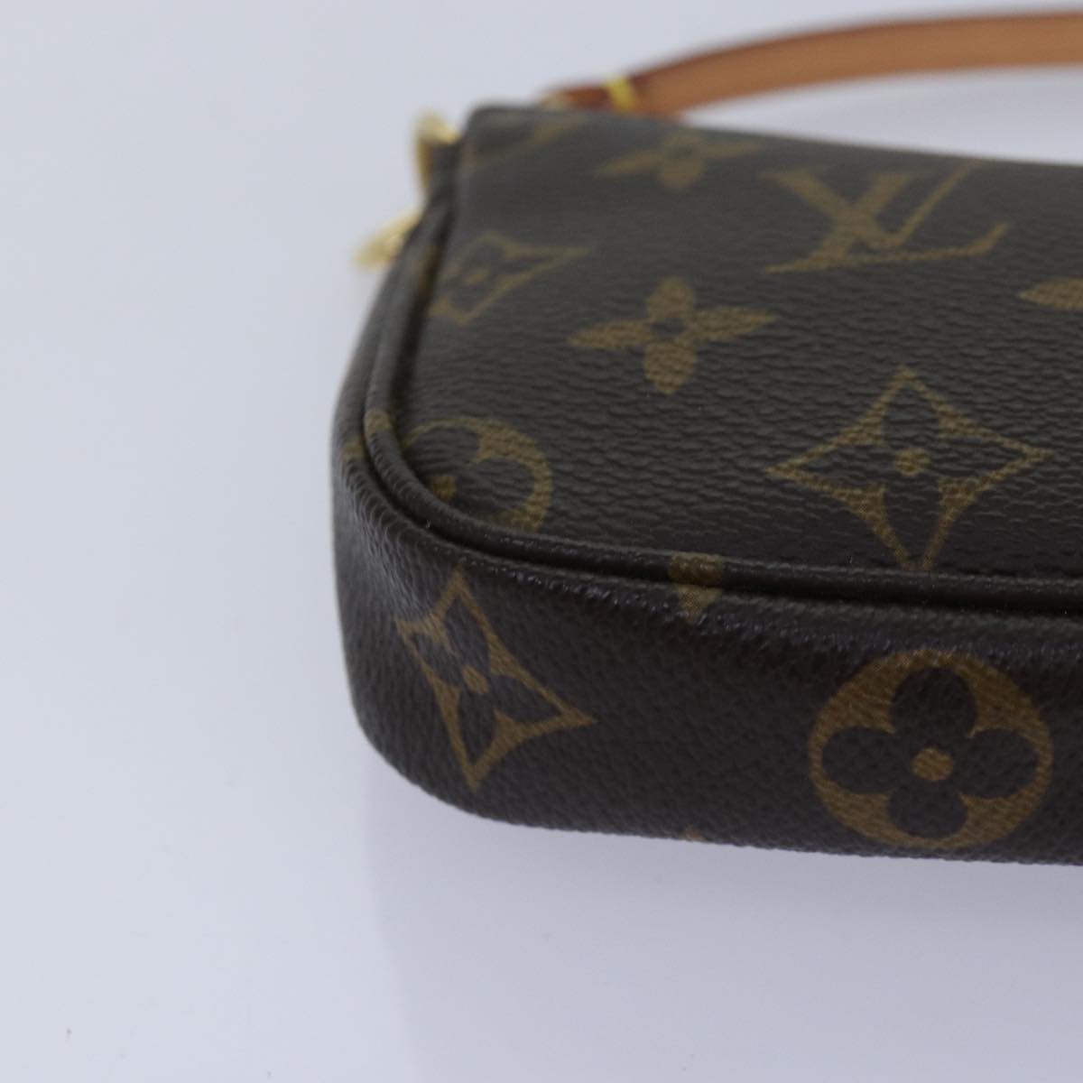 Louis Vuitton Pochette Accessoire, Brown, Canvas, clutch