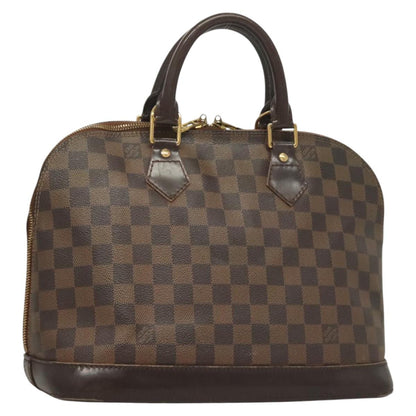 Louis Vuitton Alma, Brown, Canvas, handbag