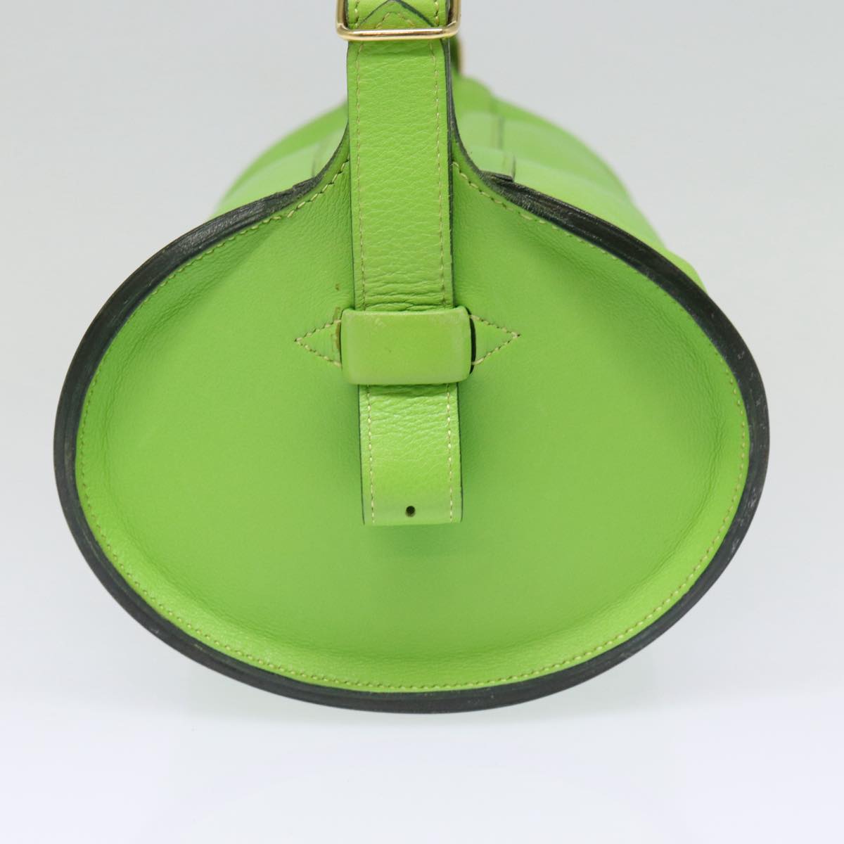 Hermès, Green, Leather, handbag