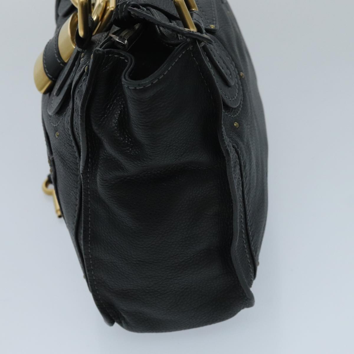 Chloé Paddington, Black, Leather, handbag