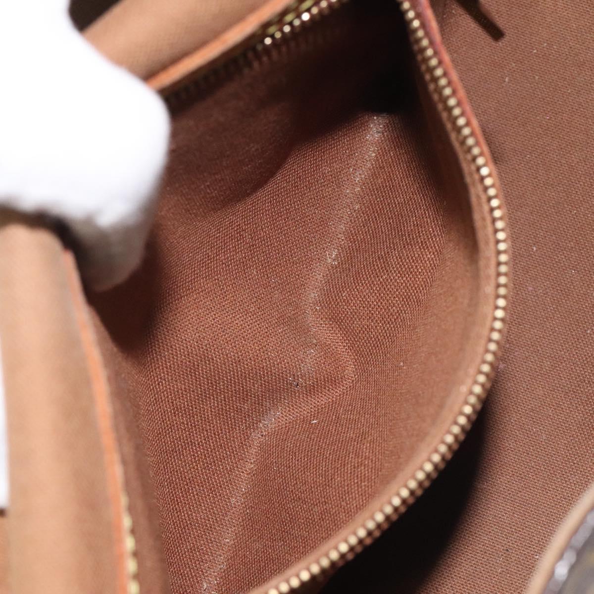 Louis Vuitton Mini looping, Brown, Canvas, shoulder
