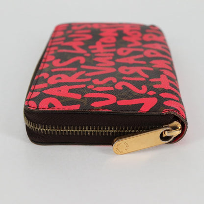 Louis Vuitton Zippy wallet, Pink, Canvas, wallet