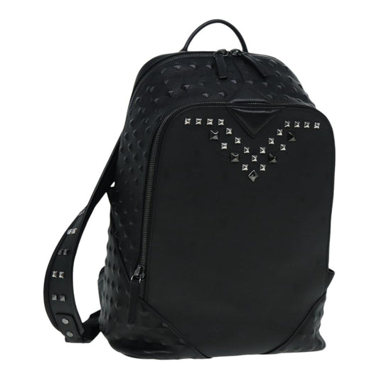 MCM Duke, Black, Leather, backpack